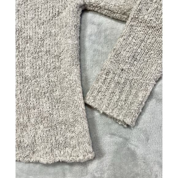 Natural Life Wool Blend Sweater Oversized XS Gray Nubbly Light Chunky Neutral - Picture 4 of 10